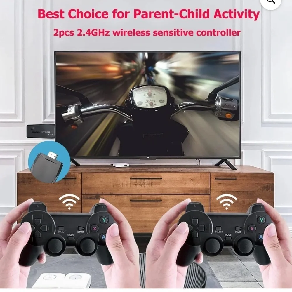 Black M8 Game Console U Bao 2.4g Wireless PS1 TV Game Console U8 HDMI HD 4K